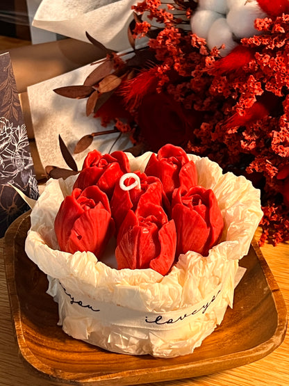 Tulips Cake (Candle)